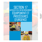 Section 17 Équipement et procédures d`urgence