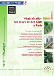 Végétalisation des murs et toits à Paris
