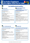 Les écoles d`ingénieurs de la région Nord-Pas de Calais