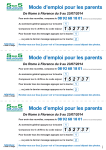 Mode d`emploi pour les parents Mode d`emploi pour les parents