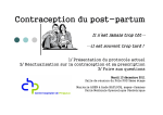 Contraception du post Contraception du post-partum