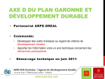 Axe D du Plan Garonne et d&eacute;veloppement durable