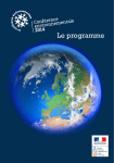 Le programme - Ministère de l`écologie, du développement durable