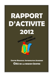 Rapport d`activité 2012