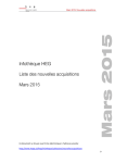 Mars - HES-SO Gen&egrave;ve