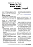 Fiche-conseil n°25 - Nettoyants et déboucheurs pour sanitaires