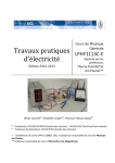 Travaux pratiques d`&eacute;lectricit&eacute;