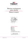 Montres analogiques avec alarme Mode d`emploi