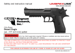 Safety and instruction manual Desert Eagle cal. .177 (4.5 mm) pellet