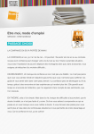 Etre moi, mode d`emploi