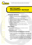 nettoyant degommant moteur