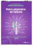 Votre pépinière de talents - L`Université Paris Descartes