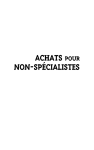 ACHATS POUR NON-SPÉCIALISTES