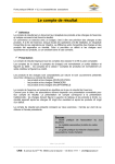 le compte de r&eacute;sultat