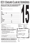 Bulletin Adh&eacute;sion au Club 2015