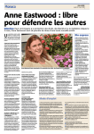 Anne Eastwood : libre pour d&eacute;fendre les autres