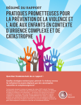 pratiques prometteuses pour la prevention de la violence et l`aide