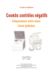 Coombs contr&ocirc;les n&eacute;gatifs, Comparaison entre deux