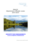 INALCO Département d`Études russes 2014-2015