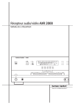 R&eacute;cepteur audio/vid&eacute;o AVR 2000