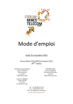 Mode d`emploi - Forum Est