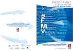Programme Congr&egrave;s SFMV Versailles 2006