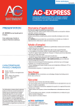 PRESENTATION domaine d`application Mode d`emploi Stockage