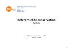 Référentiel de conservation (Syndicats)