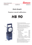 Mode d`emploi Projecteur manuel multifonctions HB 90
