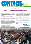 Vote à l`unanimité du budget 2012 - Villeneuve
