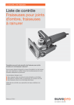 Fraiseuses pour joints d`ombre, fraiseuses &agrave; rainurer