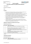 Liste de contrôle Instructions relatives aux plates-formes