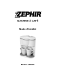 MACHINE &Agrave; CAF&Eacute; Mode d`emploi