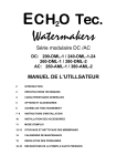 Watermakers ECH2 O Tec.