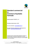 Standard commercial Commerce Equitable Fairtrade