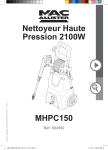 MHPC150 Nettoyeur Haute Pression 2100W