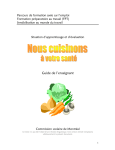Nous cuisinons &agrave; votre sant&eacute;