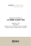 MODE D`EMPLOI LA SÉRIE CLEAR™220