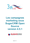 Cr&eacute;ation et suivi de Campagnes d`Emailing sous SugarCRM