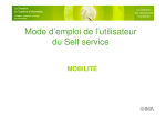 Mode d`emploi du self service