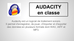 AUDACITY en classe