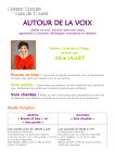 Atelier voix 2014-2015