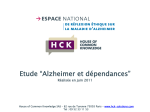 Alzheimer et dépendances - Espace national de réflexion éthique