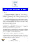 STATUTS ET REGLEMENT INTERIEUR