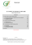 Le comit&eacute; technique paritaire