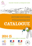 catalogue des animations pédagogiques 2014 - E