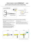 Mode d`emploi de la pince EXTRIMPLANT