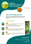 Engrais d&eacute;sherbant gazon Anti-mousse Gain de temps