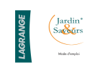LAGRANGE Jardin et Saveur