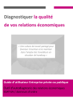 Diagnostiquer la qualité de vos relations économiques